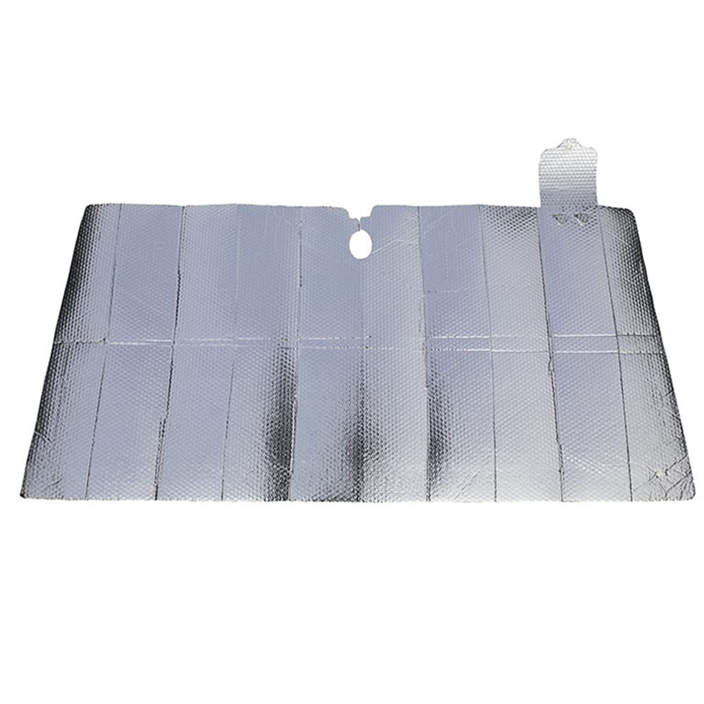 Sun Block Folding Sunscreen Heat Insulation Storage Front Sun Visor, Aluminum Foil Bubble…
