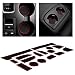 Custom Fit Cup and Door Liner Acessories for Subaru Outback and Legacy 2015 2016 2017 2018 2019 16 PC Kit (Red Trim)