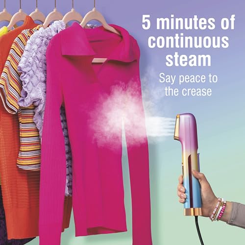 CHI VIBES Compact Garment Steamer for Clothes, 800 Watts, Pink - image 6