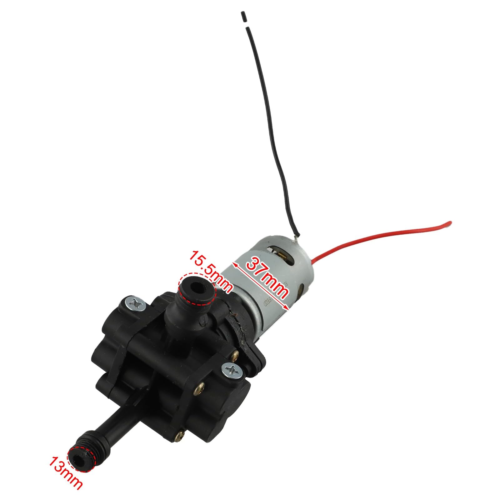 21 V Kolbenmotor, Metall-Hochdruckreiniger, Montage für Autowäsche, Gartenbewässerung, kompaktes silbernes Ersatzteil, 37,5 mm