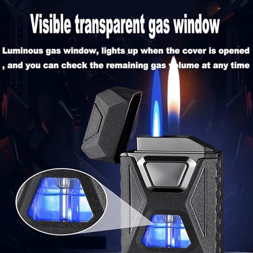 Encendedor recargable con control por voz y doble llama miniatura 4
