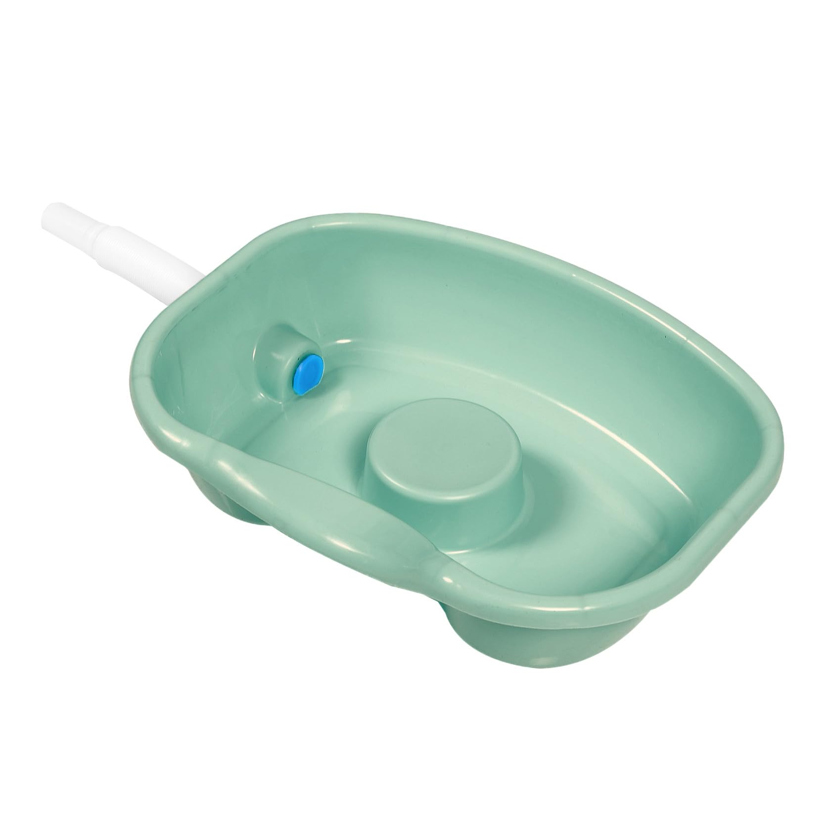 BESTYASH Ergonomisches Haarwaschbecken zum Haarewaschen für Bettlägerige mit Kunststoffmaterial und Gebogenem Rand für Bequemes Haarewaschen zu Hause und Bett