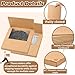 10 Pack Vinyl Record Mailers, LP Shipping Mailer Boxes, Vinyl Record Shipping Boxes, Heavy Duty Cardboard Mailer Box with Fragile Stickers for Mailing Packaging Moving Storage, 12.8 x 12.8 x 1