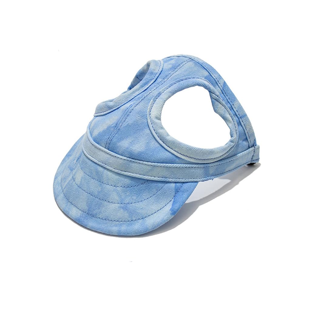 Leconpet Dog Baseball Cap Pet Hats with Big Ear Holes, Adjustable Baseball Caps for Small Medium and Large Dogs, Comfortable Pet Sun Hat with