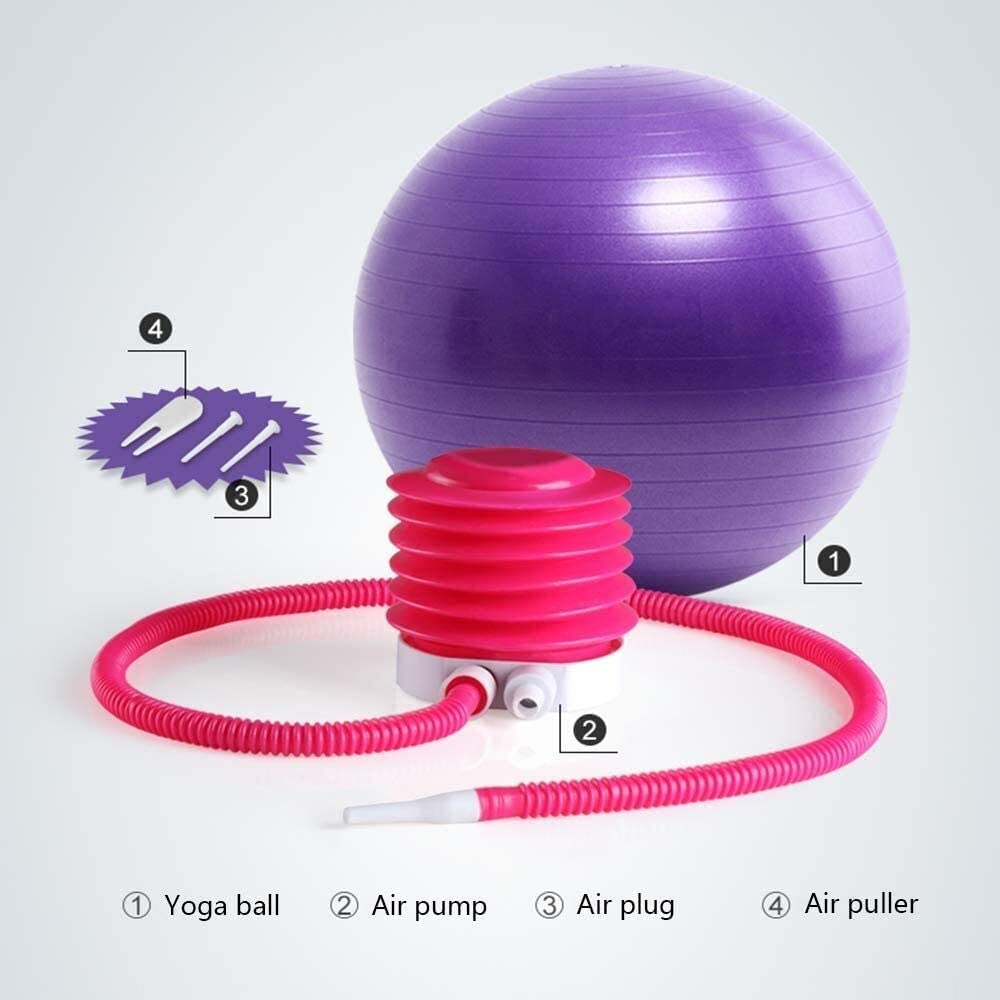 GCX- Pelota de Fitness, pelota de Pilates, gimnasio, pelota de Yoga, pelota de parto for el hogar, oficina, Fitness, equilibrio, entrenamiento, pelota de asistencia for el parto Seguridad ( Color : Mu