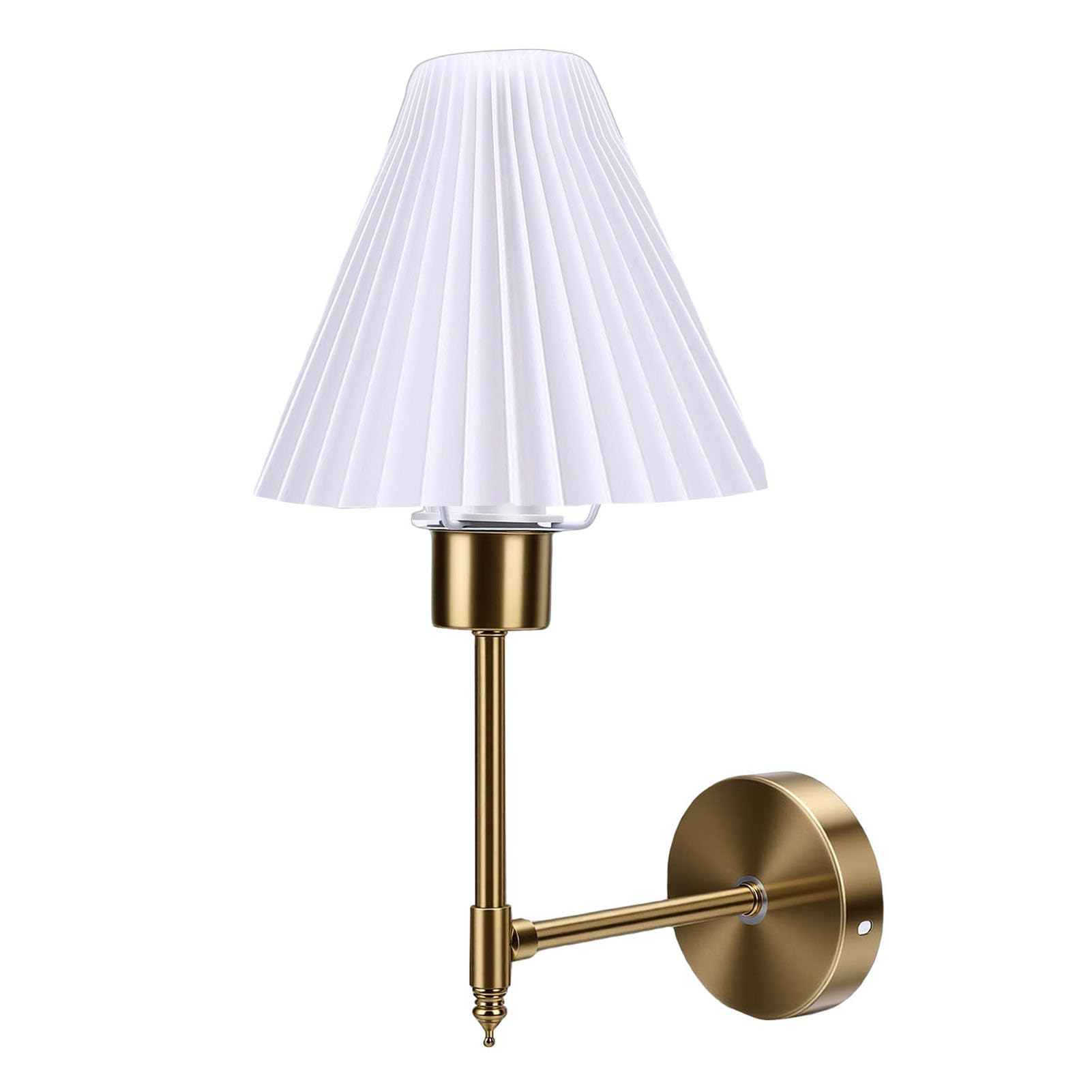 Fabric Wall Lamp, Cordless Rechargeable Iron Frame, Modern Nordic Bedroom and Living Room Light