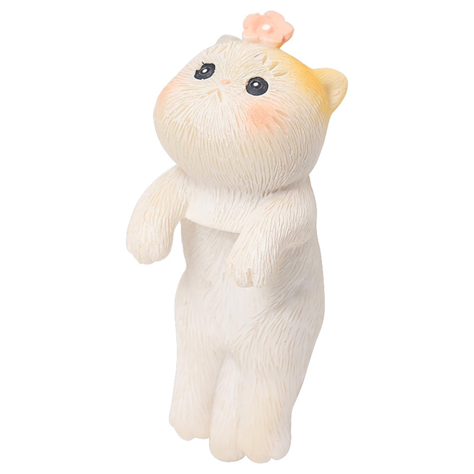 NEWFT Resin Cartoon Cats Figurines Landscape Ornaments for Fish Tanks Aquarium Decors Miniature Landscape Beautifying Tool