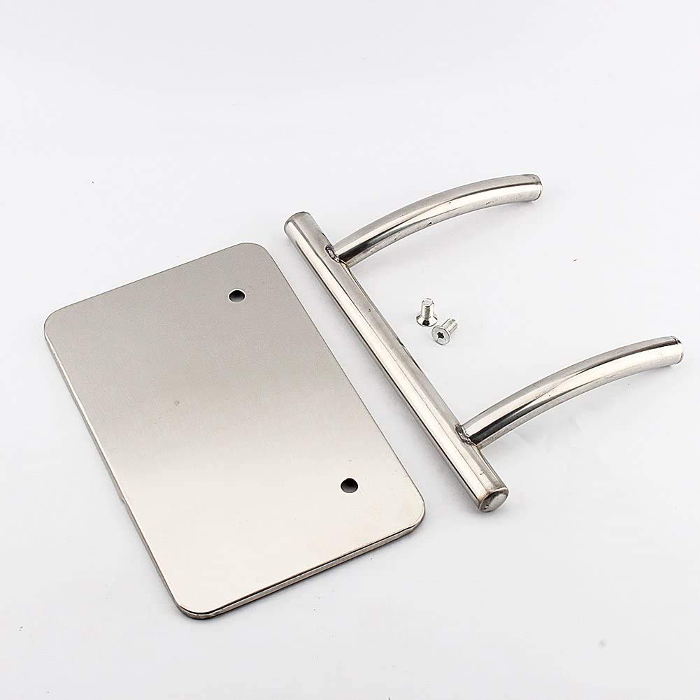 Poggiapiedi In Acciaio Inox Per Salone - Sgabello Da Parrucchiere Professionale, 30x19x18 Cm - Foto 12