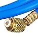 ESUMIC R410A R134A AC Refrigerant Charging Hoses 1/4'' 5ft HVAC SAE 800PSI Hose Blue