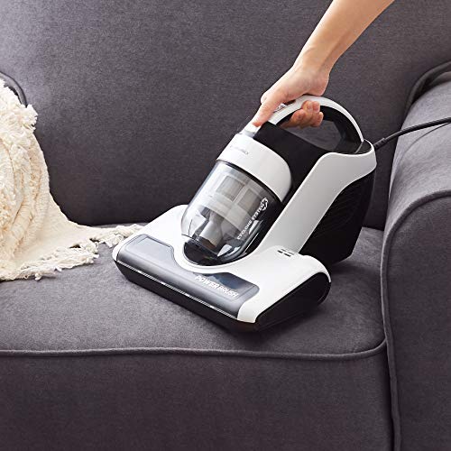Amazon Basics - Aspiradora de mano para colchón, ropa de cama y cojines. Antiácaros, 450 W