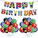 ZSWQ Superman Party liefert Kit Superman Luftballons Mitbringsel Spiderman Party Dekorationen Superman Luftballons Superman Party Banner für Kinder Geburtstag