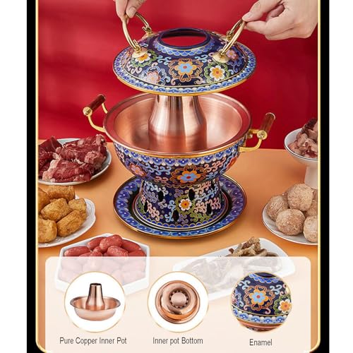 Hot Pot clásico de cobre para cocina y eventos miniatura 2