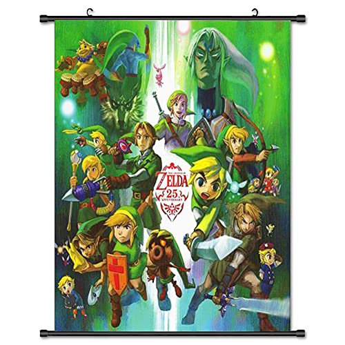 Hilloly Poster The Legend of Zelda Link Unisex Póster Multicolor, Decoración de Habitación...