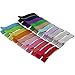 QingHan Little Girls' Double Prong Ribbon Lined Alligator Clips 20 Colors X2