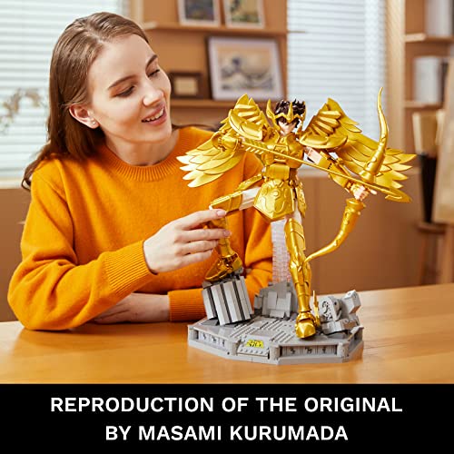 Pantasy Saint Seiya Building Kit, Sagittarius Aiolos Action Figure Level Building Sets For Adults, Creative Art Collectible Model For Home Or Office, Soul Of Gold - Saint Cloth Myth Ex Building Blocks #TOP1
