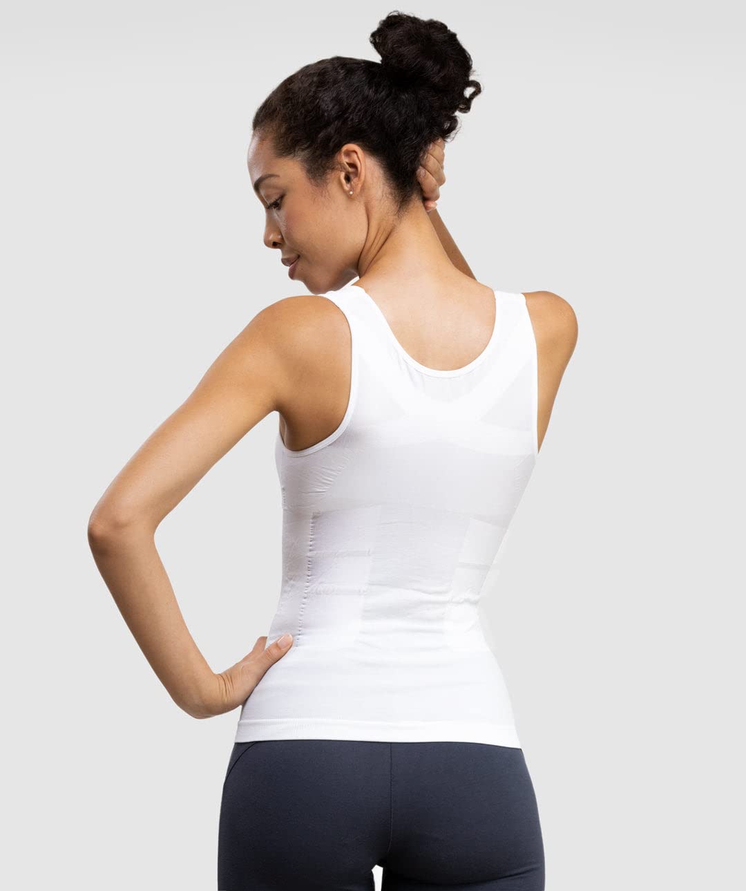 Curveless Canotta correttore di postura da donna | Anti mal di schiena | Raddrizza schiena e spalle | Effetto push-up | Sostiene il petto | Affina la silhouette | Promuove la circolazione sanguigna |