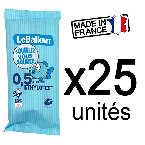 Confezione da 25 etilometri (conformi alla Norma