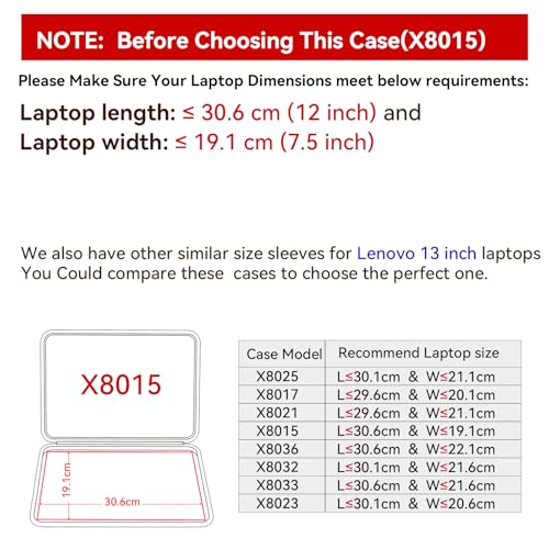 Image of Smatree Hard EVA Protective Sleeve Case Compatible for 13.3 inch Lenovo IdeaPad Duet 5 Chromebook Gen 6-Qualcomm Laptop, IdeaPad Duet 5 Chromebook Gen 6 Notebook Bag (X8015)
