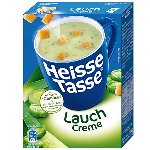 Erasco Heisse Tasse Lauch Creme Suppe 12er Pack (36 Beutel a 17,66g) + usy Block – Bild 5