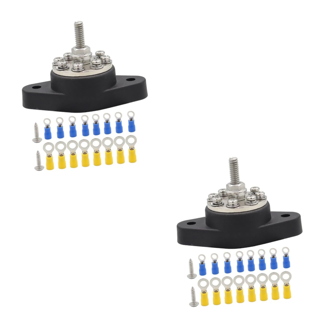 HOMSFOU 2sets Distribuzione Batteria Inossidabile Per Auto Bus Facile Installare Resistente e Camper