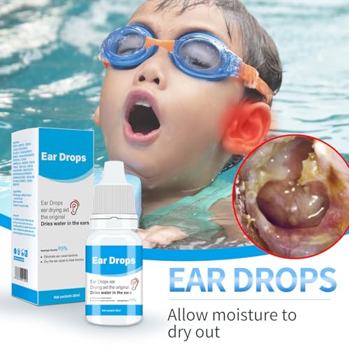 Ohrentropfen Für Ohrinfektionen, Ohrentropfen Entzündung Menschen, 20ml Schwimmer Ohrentrocknungstropfen,schnelle, Natürliche Tropfen Zum Trocknen Der Ohren Von Schwimmern
