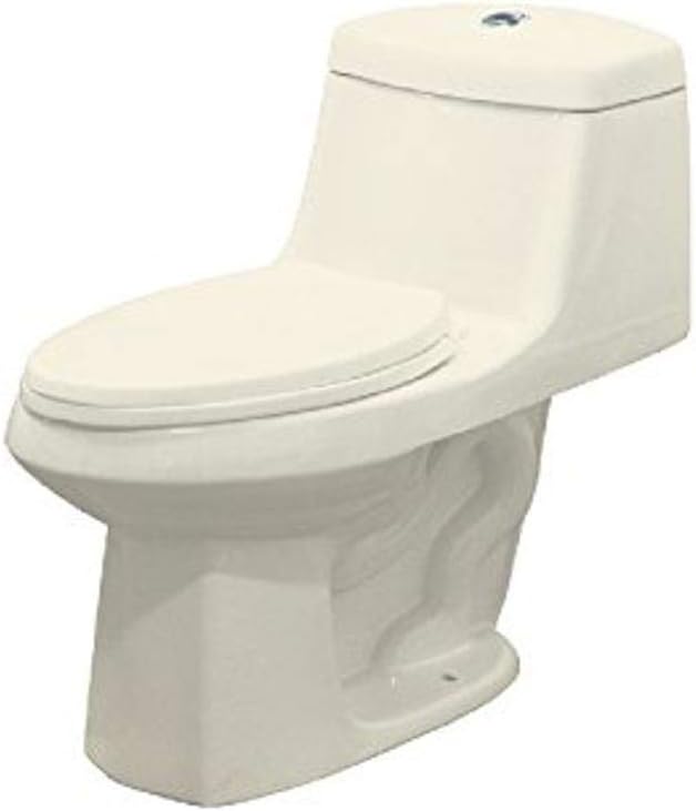 Transolid TBTS-1495-08 Jackson Vitreous China 1.28 GPF Elongated ADA Toilet 28-in L x 18-in W x 33-in H, Biscuit