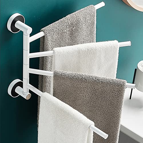Porte-serviettes de bain laqué anti-rouille à fixation murale stable