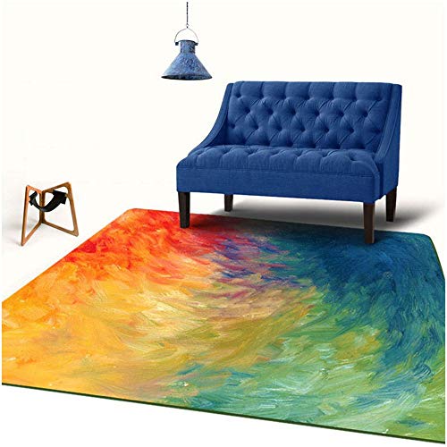 Alfombra de sala de estar simple y suave para proteger el suelo bajo la mesa de café