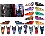 Motorcycle Gas Tank Decals/Sets - for Harley Davidson Sportster 883 1200 Honda Shadow Suzuki Kawasaki Indian Yamaha (Coffin Grim Reaper - 1pc Top Tank Decal)
