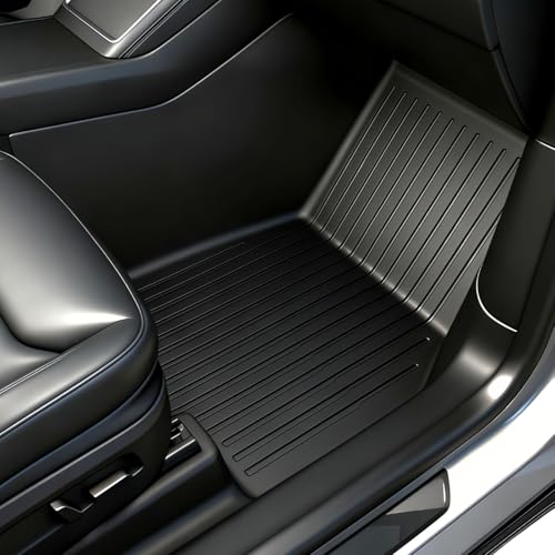 SUPER LINER 2025 2026 Tesla Model Y Juniper Floor Mats & Accessories & Extra-Thick TPE Cargo Liners 9 PCS CabinProtect Pro Kit Full-Cabin Protection System(Only fit Premium&Performance)