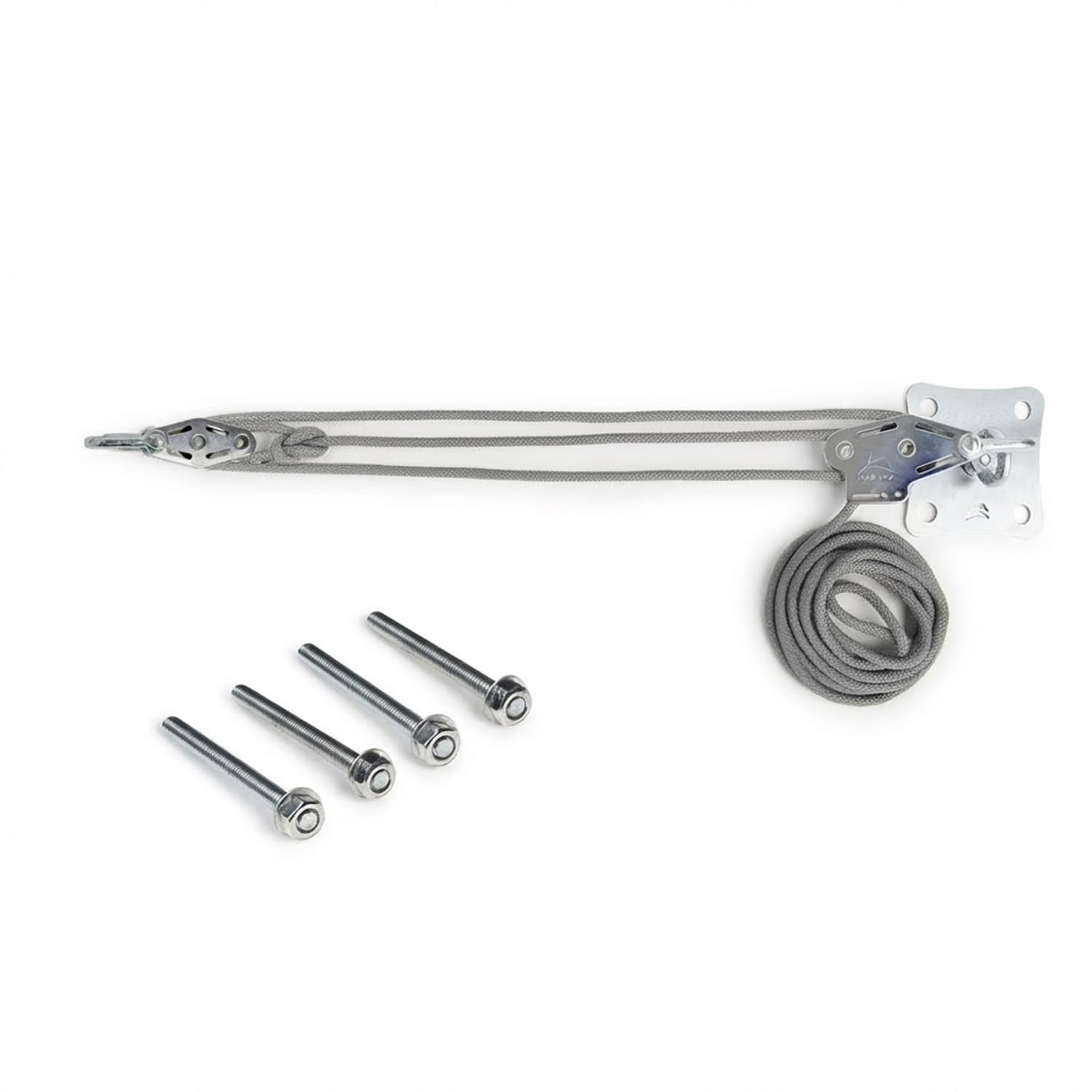 Muscle X3 Wandbefestigung für Sonnensegel - verzinkter Stahl - Silber - 1 Wand-Kit