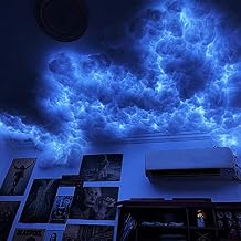 LED Cloud Lights, Ceiling Cloud Light for Gaming Room, 3D Thundercloud RGB Clouds Light, RGB Atmosphere Night Light, for Gaming Room Party Bedroom,6.6ft/2m