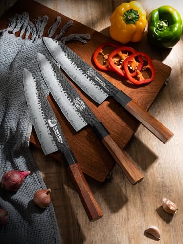Image of Custom Chefs Knife, Customizable Patterns and Copywriting Sharp 8 Inch Japanese Knife with Rosewood Handle, Birthday Gifts for Men in Sandalwood Gift Box
