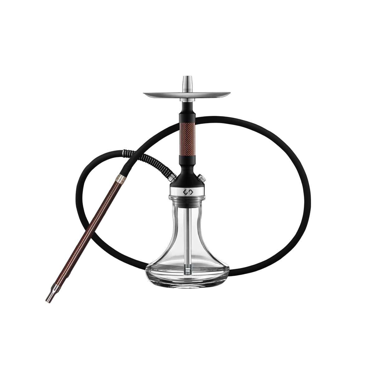 Conceptic Design Smart Carbon Fiber Hookah Red Without Glass Base