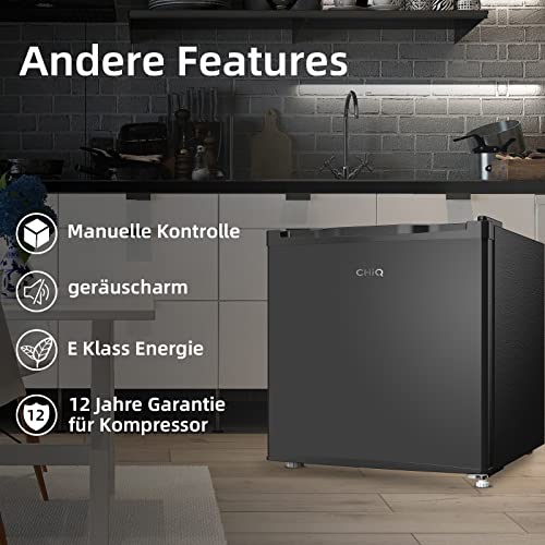 CHIQ CHIQ Gefrierschrank Klein 31L, 4 Sterne Gefrierfunktion, Mini Tiefkühltruhe bis zu -24°C, 49,6 x 47,4 x 44,7 cm (HxBxT), Schwarz - Zusatzansicht 4 | Gefriertruhen