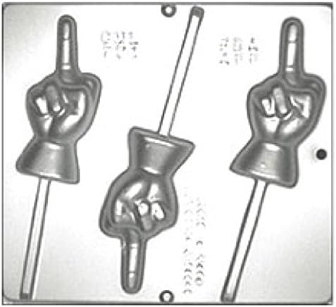 Middle Finger Lollipop Chocolate Candy Mold 771