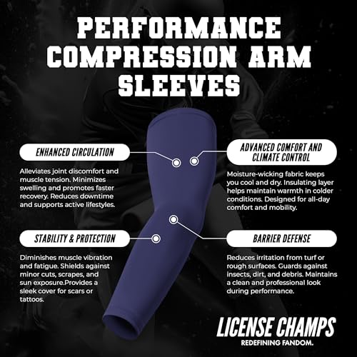 2-Pack Compression Arm Sleeves | MLB Players Baseball | Sports Sleeve4