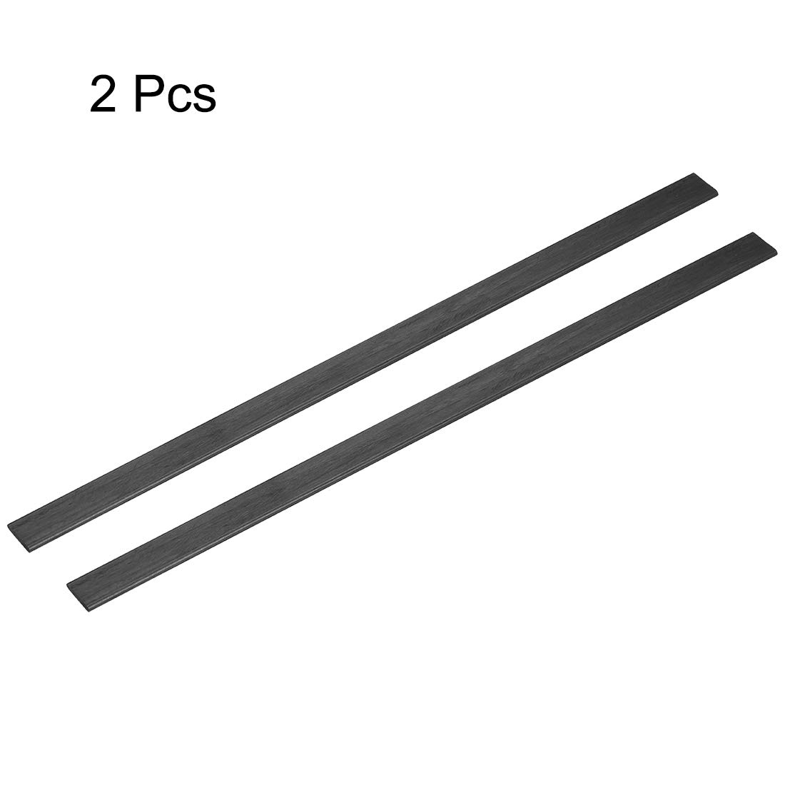 Uxcell Carbon Fiber Strip Bars 2x10mm 200mm Length Pultruded