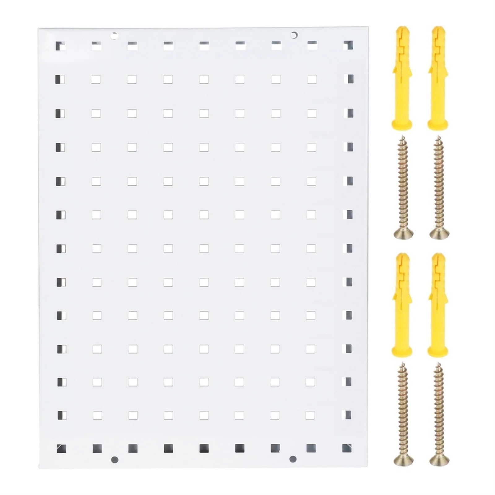 Herramientas de Panel colgante, tablero perforado de Metal for almacenamiento en pared con ranuras/agujeros, estante organizador, estante de exhibición, azul/blanco para almacenar, organizar y decorar