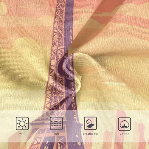 Eiffel Tower Paris City Sunset Little Girl Panties Girls Underwear Toddlers Cotton Animal Undies Kids Briefs 2t3