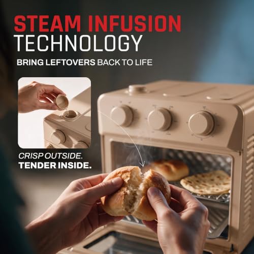 Image of Domestica Elio Air Fryer Oven, 6 in 1 Compact Oven with 12L, 1400 W, Clay