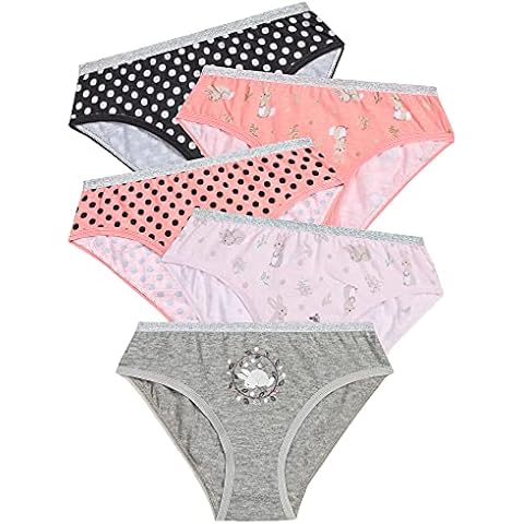 Metzuyan Girls 100% Cotton Hipster Briefs Cover