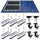 ANFIL® Solarpanel Halterung Metalldach [Verstellbar & Korrosionsbeständig] – Solarmodul Halterung Flachdach mit 12cm Schienen (Einfache Installation & wasserdicht) - Flachdachhalterung Solar