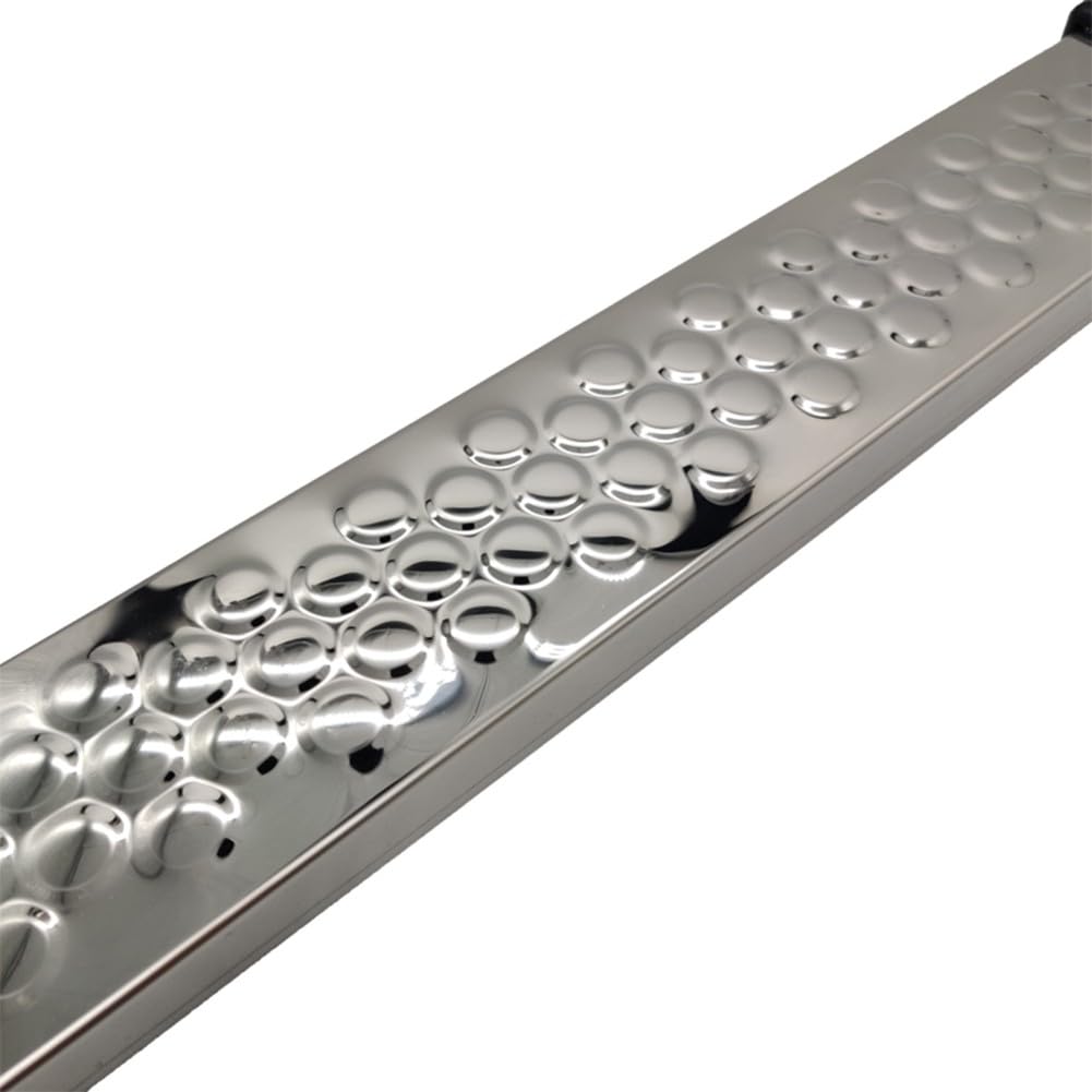 Escalera de piscina de acero inoxidable de 50,5 cm, escalón de repuesto, fijación fuerte, seguro para caminar para piscinas sobre el suelo