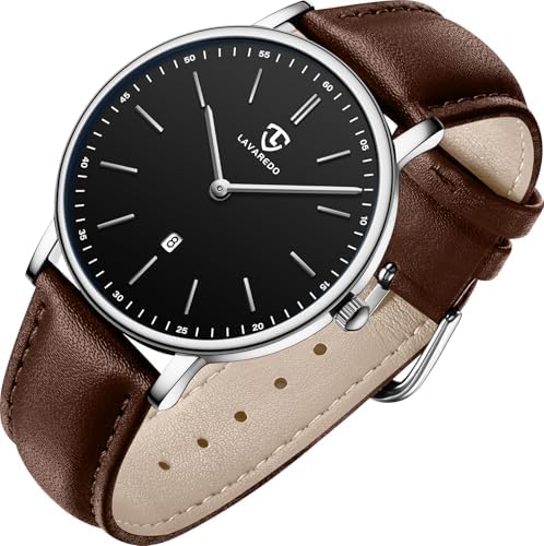 BEN NEVIS Mens Watches, Minimalist Fashion Simple Wrist Watch for Men Analog Date with Leather Strap