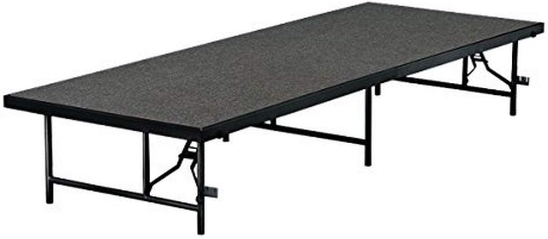 Midwest Folding Products TF4808C Transfold Fixed Platform, Carpet Deck, 48" x 96" x 8"