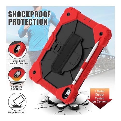 Coque antichoc Samsung Galaxy Tab S9 S8 S7 avec béquille rotative et sangle
