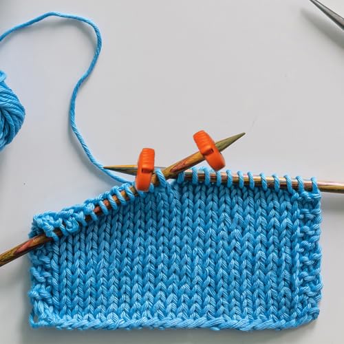 Image of 20PCS Knitting Needle Stoppers, Plastic Cord Locks for Drawstrings, Spring Needle Stopper Knitting Accessories, Single Hole Spring Toggle Stopper Knitting Accessories