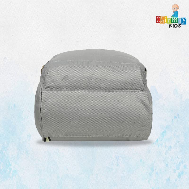 Image of Chinmay Kids Baby Diaper Backpack for New Born Baby Mother /Mom Stylish Polyester Organizer Bag for Casual Travel Outing & Traveling (Blue Grey, 16 X 9.5 X 7.5 in)