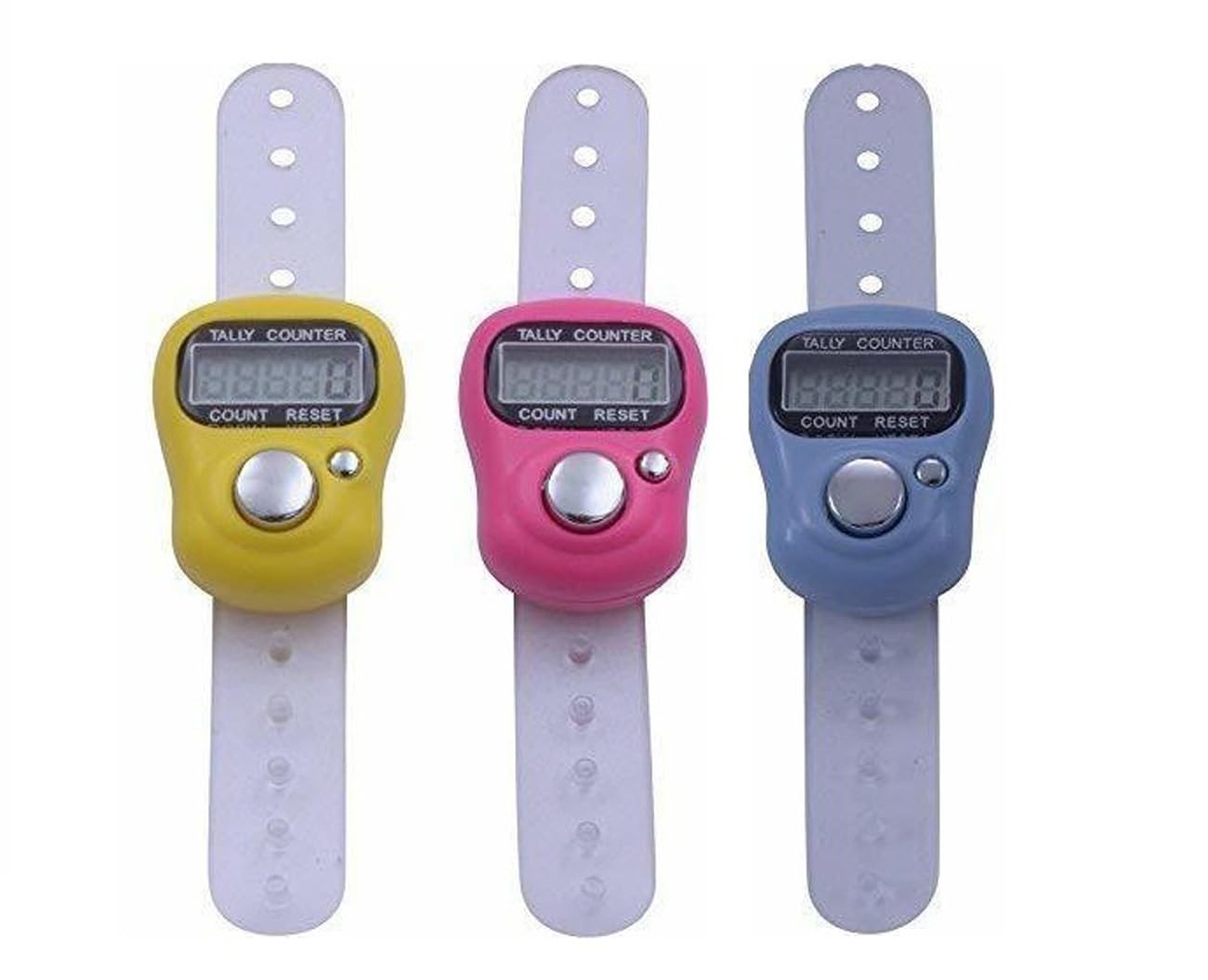 Digital Hand Finger Tally Counter Finger Ring Tasbih Jaap Maala Digital Tally Counter (Pack of 3, Multicolor) (B0CWSDNH3K) Amazon Price History, Amazon Price Tracker